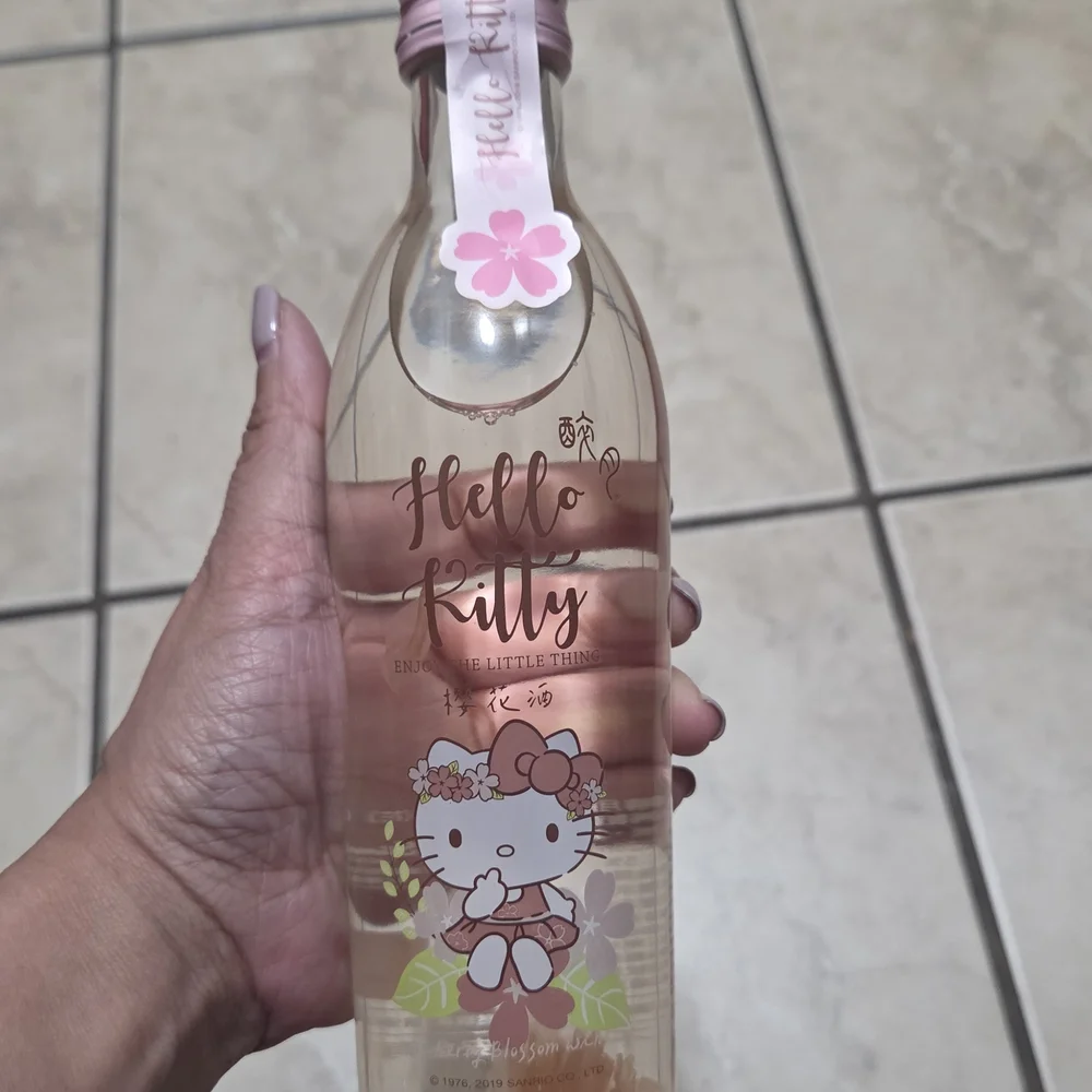 Hello Kitty Pink Party Set - Wine And Wine Glass Set 320ml; 7.5% Alcohol Content